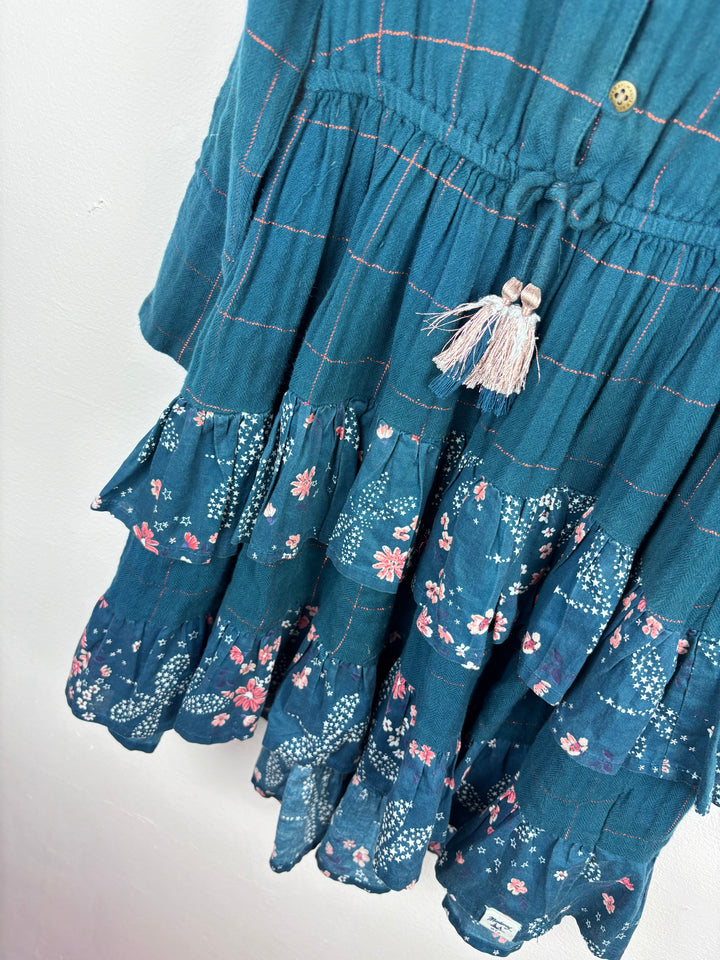 Mantaray Embroidered Tiered Dress 8 Years-Dresses-Second Snuggle Preloved