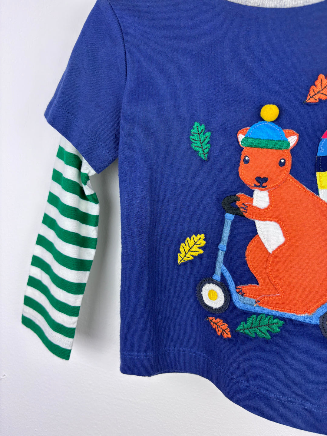 Ex Mini Boden Squirrel Applique Top Various Sizes-Tops-Second Snuggle Preloved