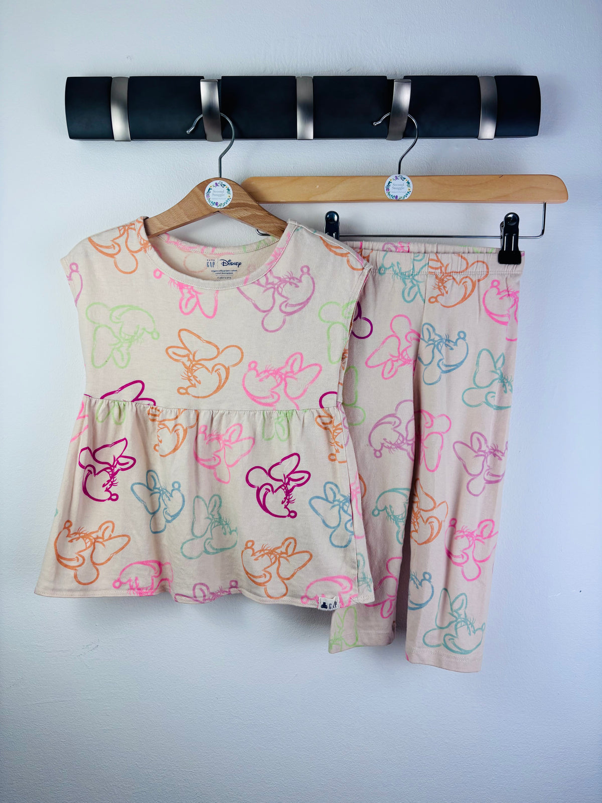 Gap Cream Disney Minnie Top Leggings Set 4 Years-Sets-Second Snuggle Preloved
