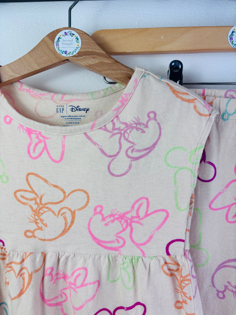 Gap Cream Disney Minnie Top Leggings Set 4 Years-Sets-Second Snuggle Preloved