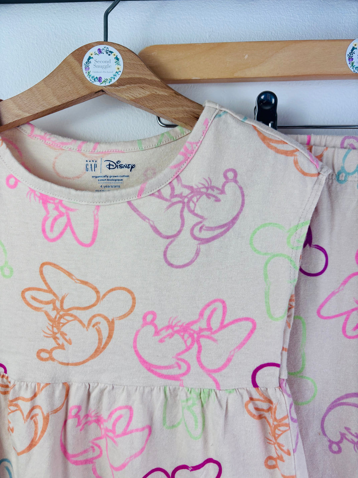 Gap Cream Disney Minnie Top Leggings Set 4 Years-Sets-Second Snuggle Preloved