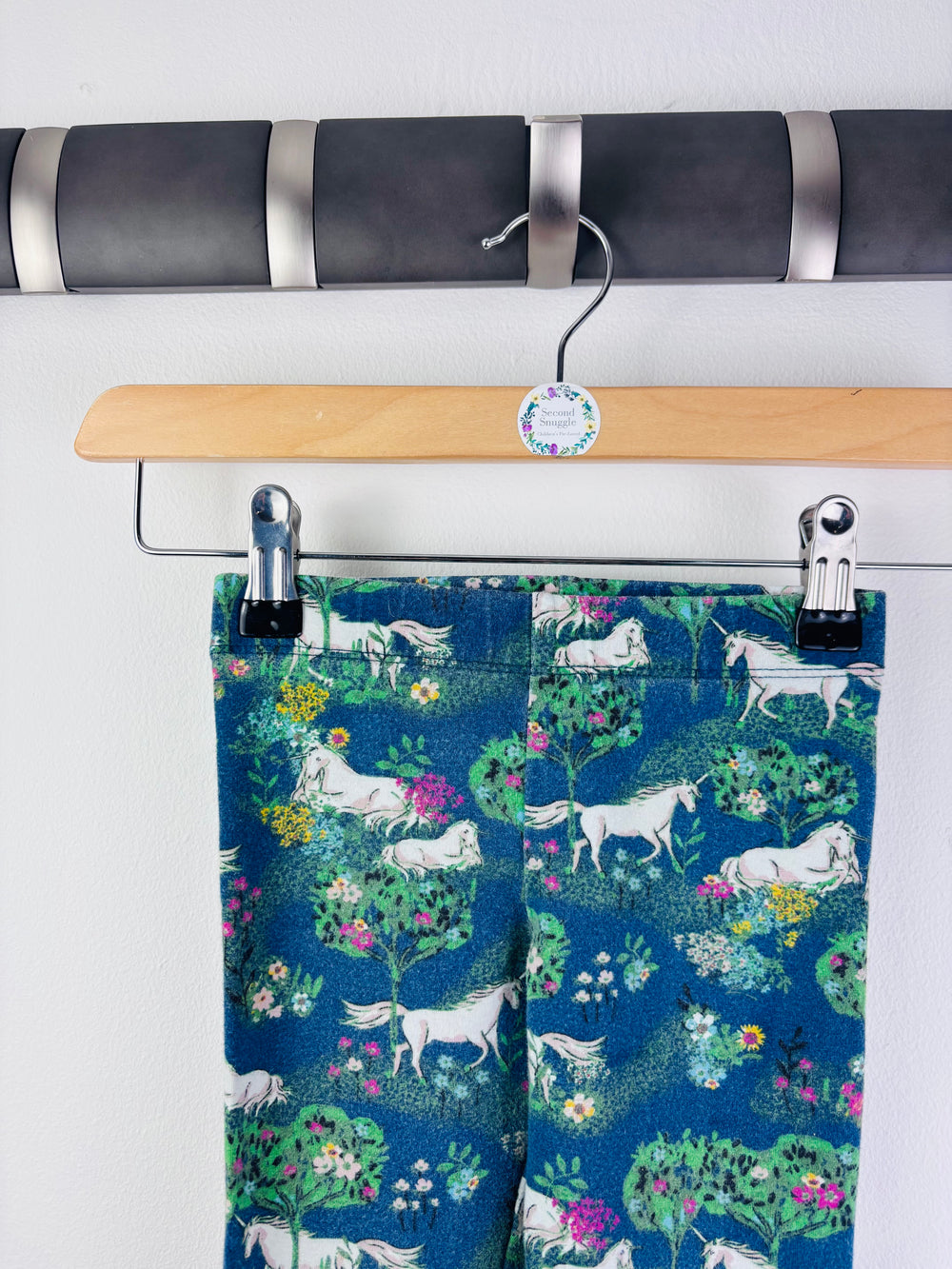 Monsoon Navy Horse Print Leggings 3-4 Years-Leggings-Second Snuggle Preloved