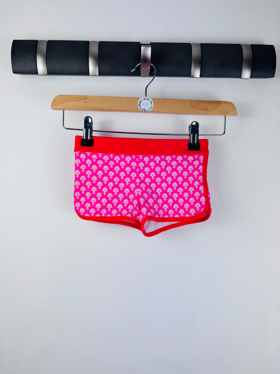 Boden Pink Swim Shorts Floral Print 3-4 Years-Swimming-Second Snuggle Preloved