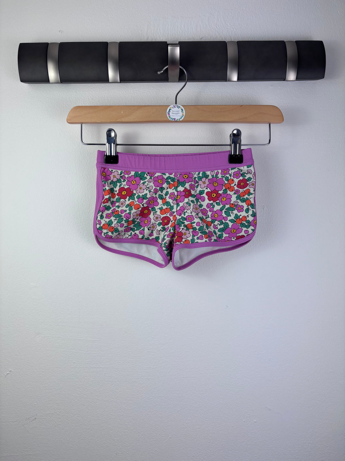 Boden Purple Floral Swim Shorts 4-5 Years-Swimming-Second Snuggle Preloved