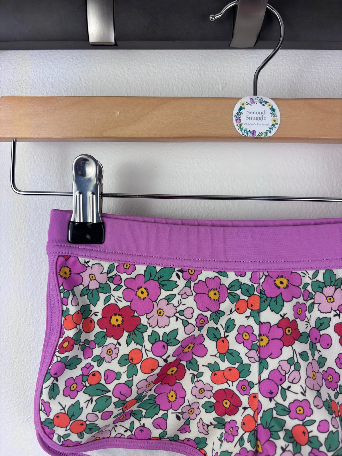 Boden Purple Floral Swim Shorts 4-5 Years-Swimming-Second Snuggle Preloved