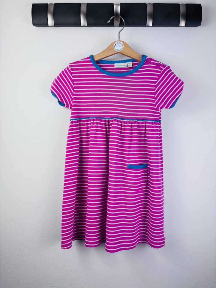 JoJo Pink Stripe Short Sleeve Dress 4-5 Years