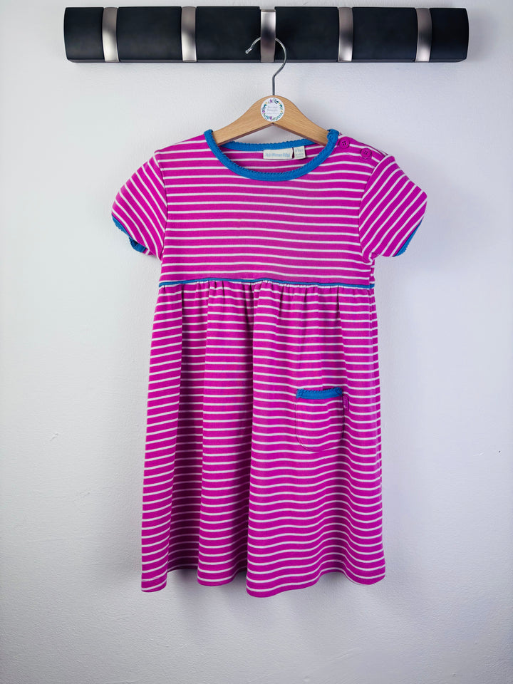 JoJo Pink Stripe Short Sleeve Dress 4-5 Years