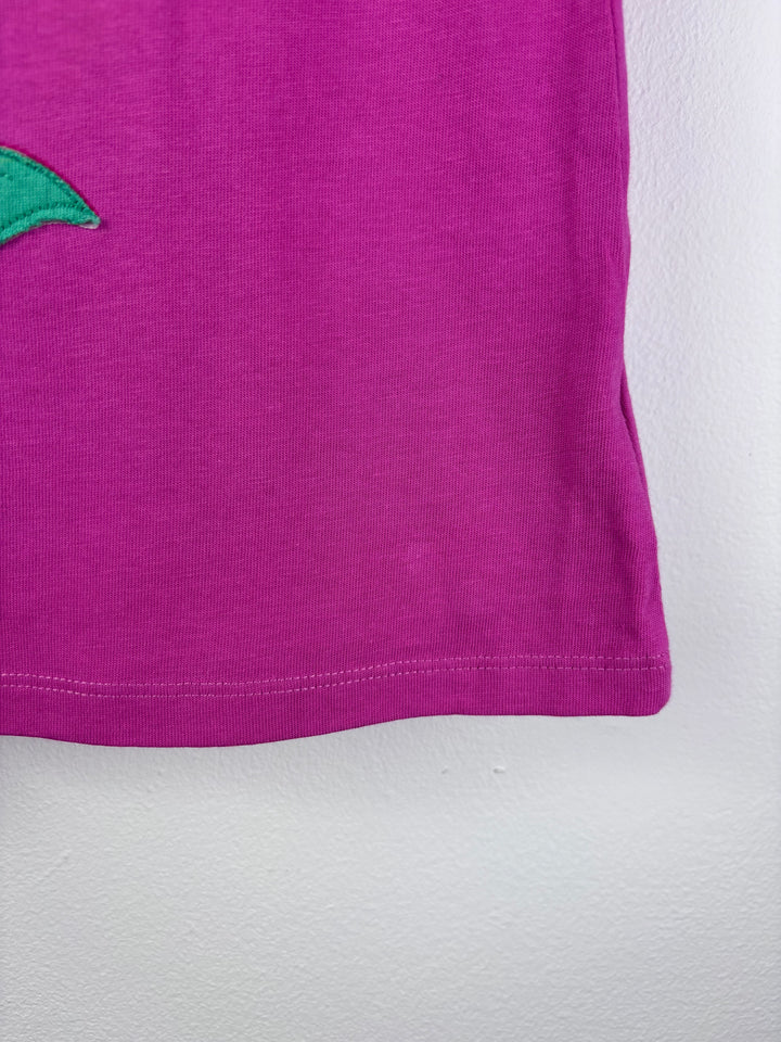 Kite Purple Flower Appliqué Top 4 Years