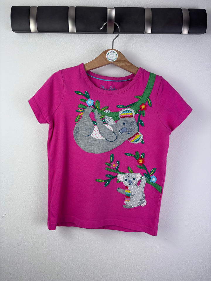 Boden Pink Koala Appliqué T-Shirt 4-5 Years
