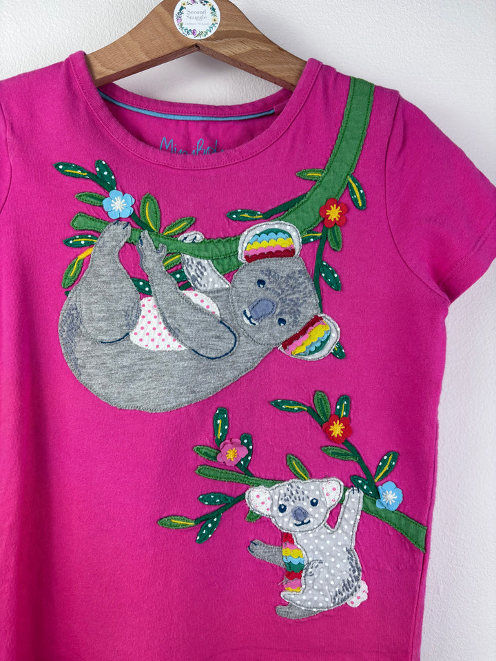 Boden Pink Koala Appliqué T-Shirt 4-5 Years
