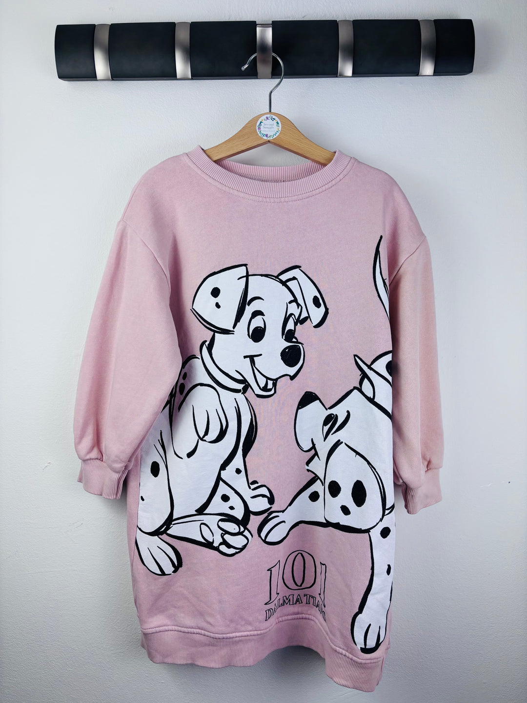 Zara Pink Disney 101 Dalmatians Sweatshirt Dress 4-5 Years
