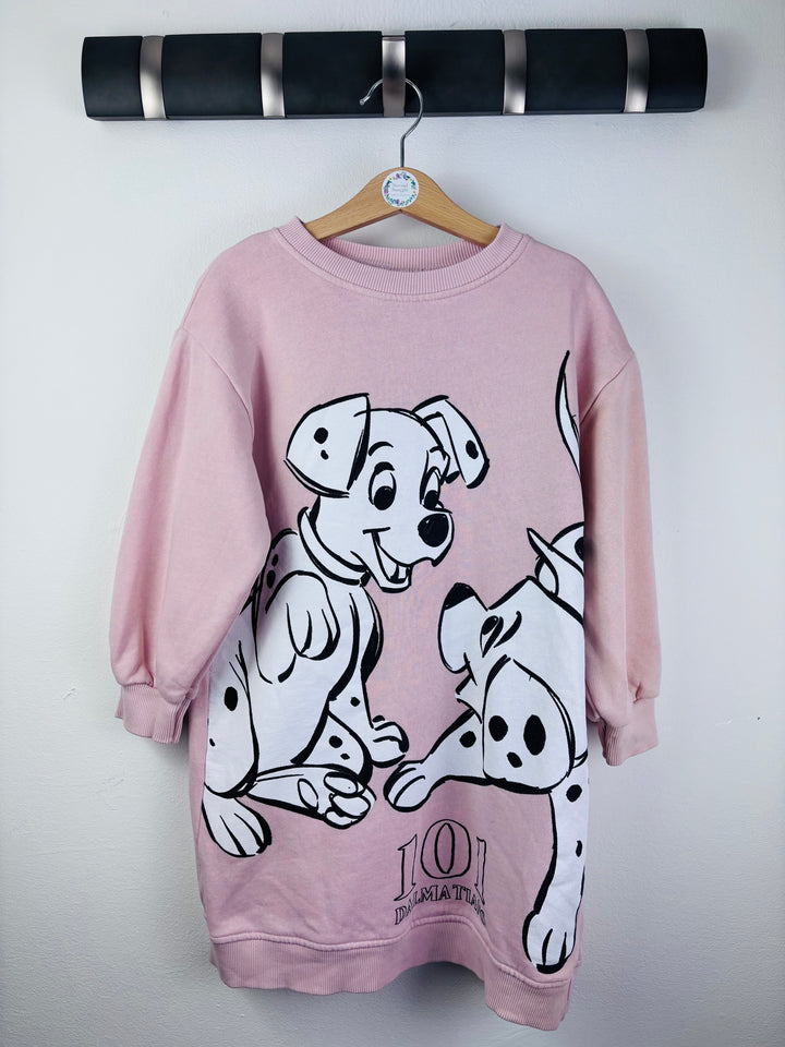 Zara Pink Disney 101 Dalmatians Sweatshirt Dress 4-5 Years