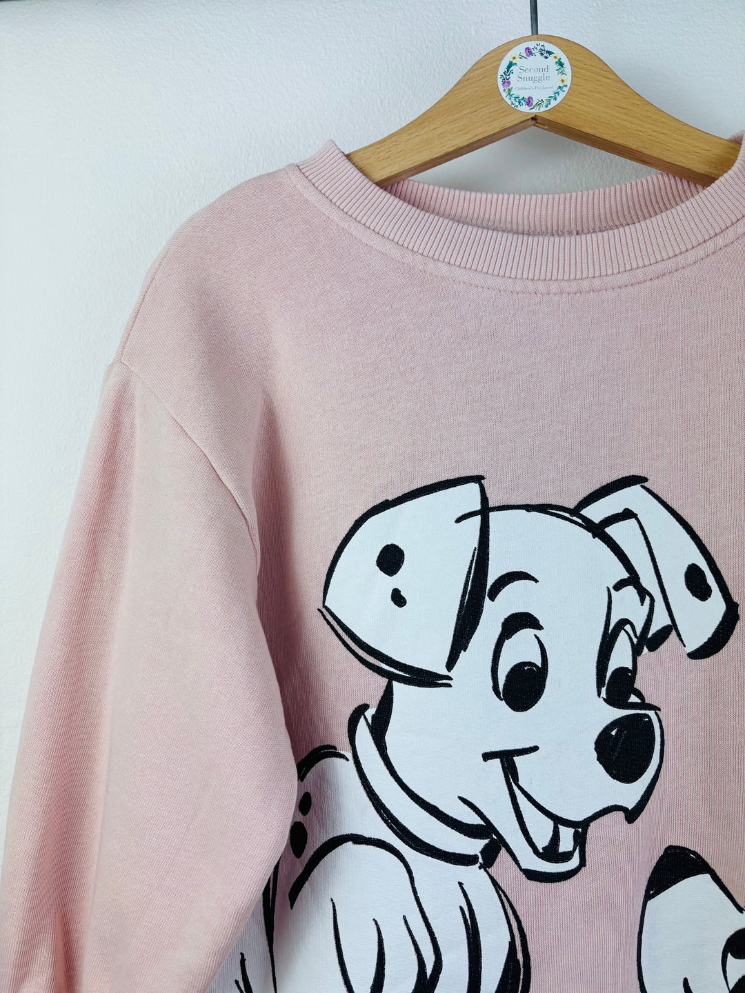 Zara Pink Disney 101 Dalmatians Sweatshirt Dress 4-5 Years