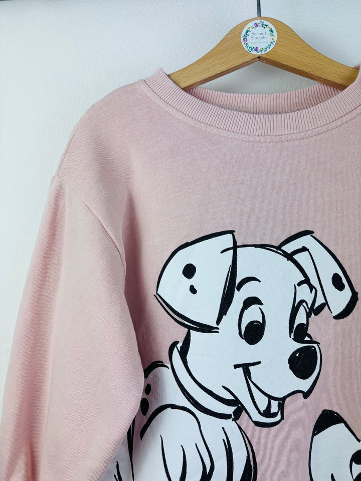 Zara Pink Disney 101 Dalmatians Sweatshirt Dress 4-5 Years