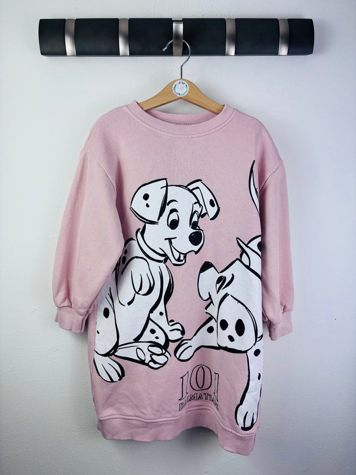 Zara Pink Disney 101 Dalmatians Sweatshirt Dress 4-5 Years