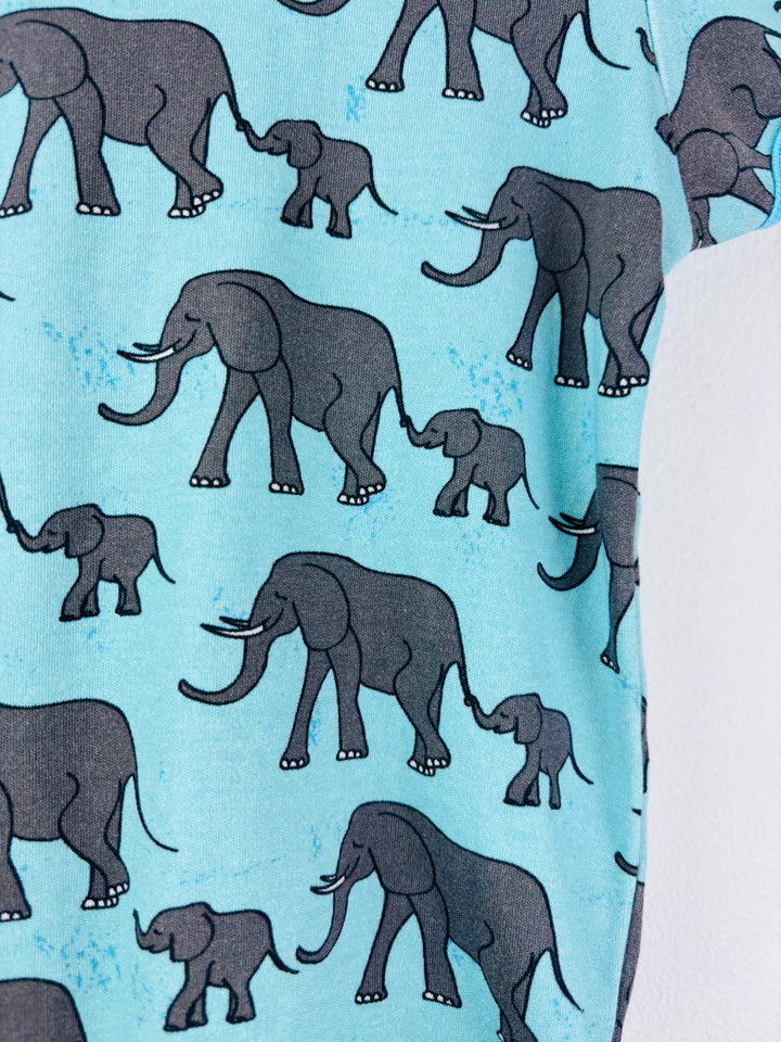 Duns Blue Elephant Print T-Shirt 98 cm (2-3 Years)