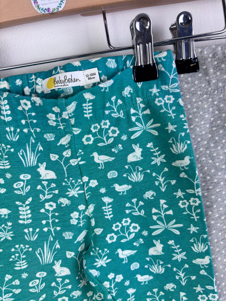 Baby Boden Printed Leggings Set 12–18 Months-Leggings-Second Snuggle Preloved