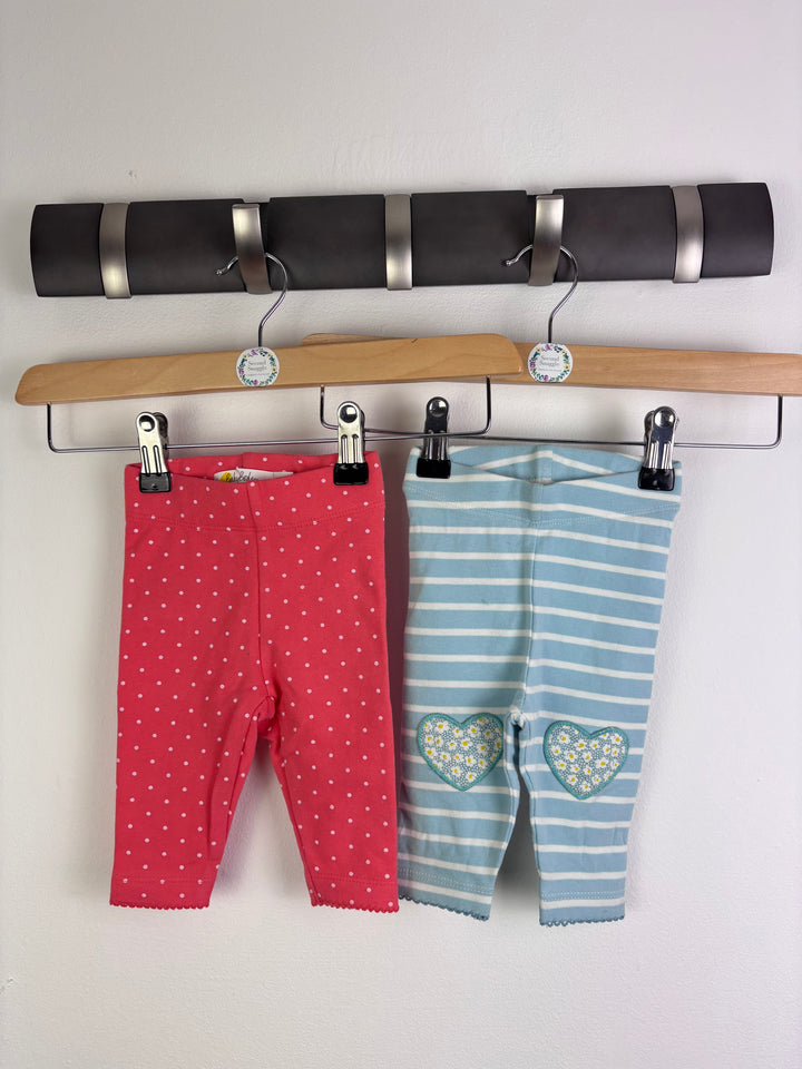 Baby Boden Printed Leggings Set 0-3 Months-Leggings-Second Snuggle Preloved