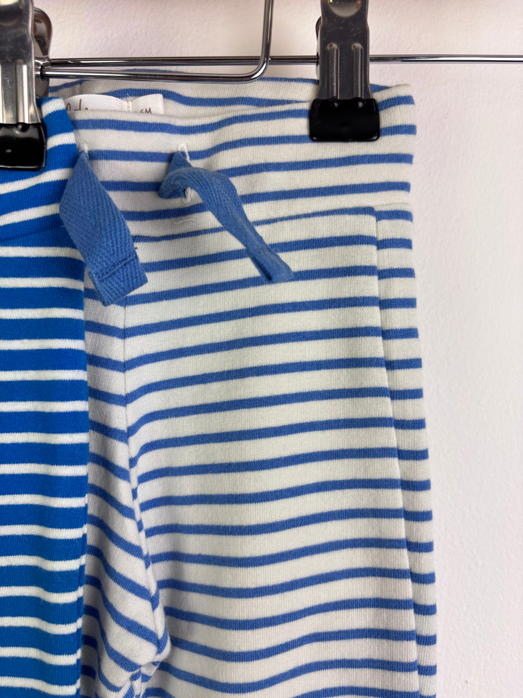 Baby Boden Blue Spot And Stripe Cotton Leggings 3 Pack 3-6 Months-Leggings-Second Snuggle Preloved