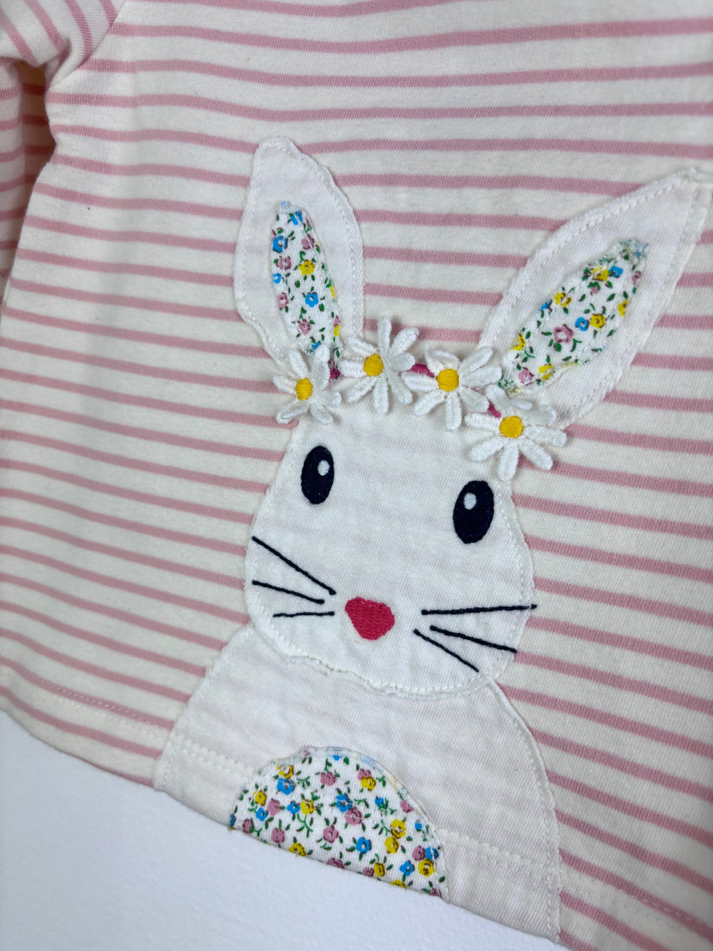 Baby Boden Bunny Applique Dress And Grey Leggings Set 0-3 Months-Sets-Second Snuggle Preloved