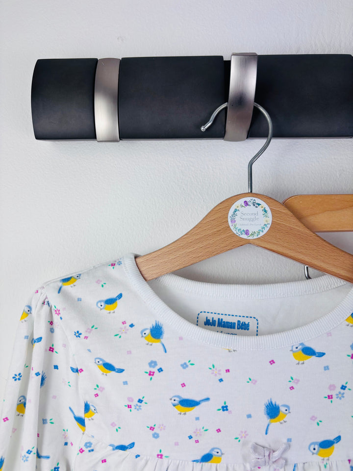 JoJo Cream Bird Print Pyjama Set 4-5 Years