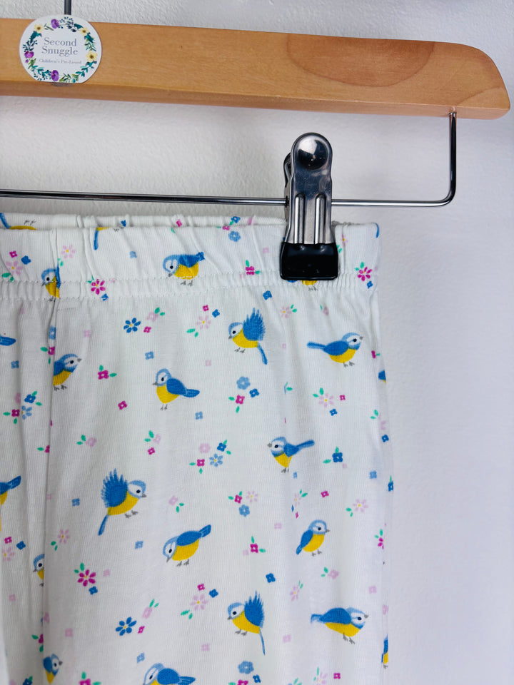 JoJo Cream Bird Print Pyjama Set 4-5 Years