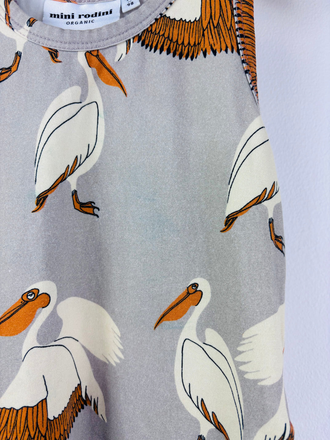 Mini Rodini Grey Pelican Print Vest Top 92-98 cm (2-3 Years)