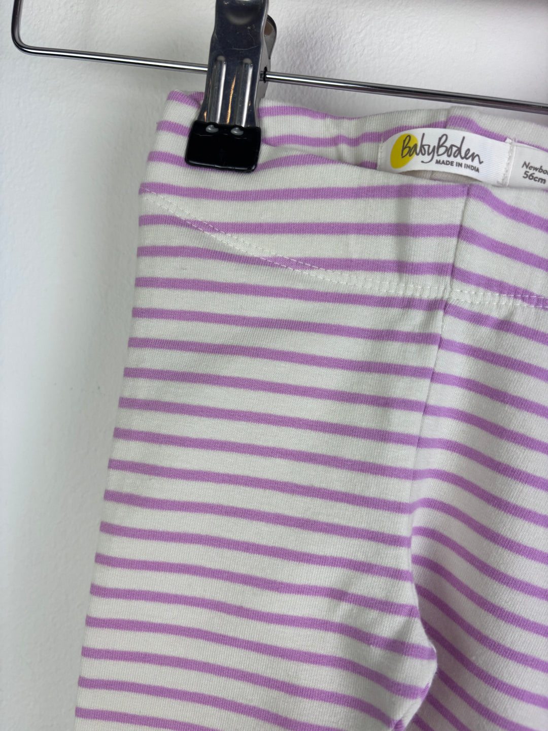 Baby Boden Pink Stripe Cotton Leggings Newborn-Leggings-Second Snuggle Preloved