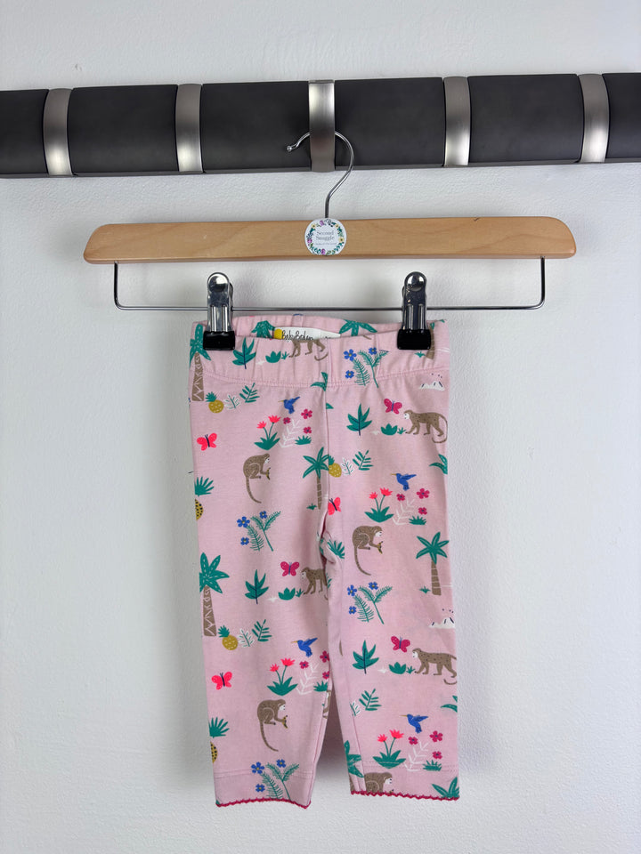 Baby Boden Pink Jungle Print Leggings 3-6 Months-Leggings-Second Snuggle Preloved