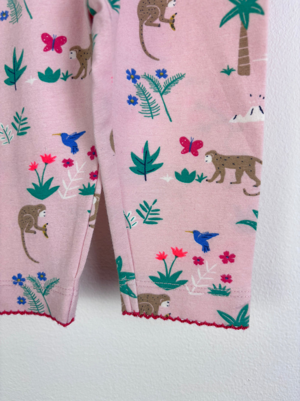 Baby Boden Pink Jungle Print Leggings 3-6 Months-Leggings-Second Snuggle Preloved
