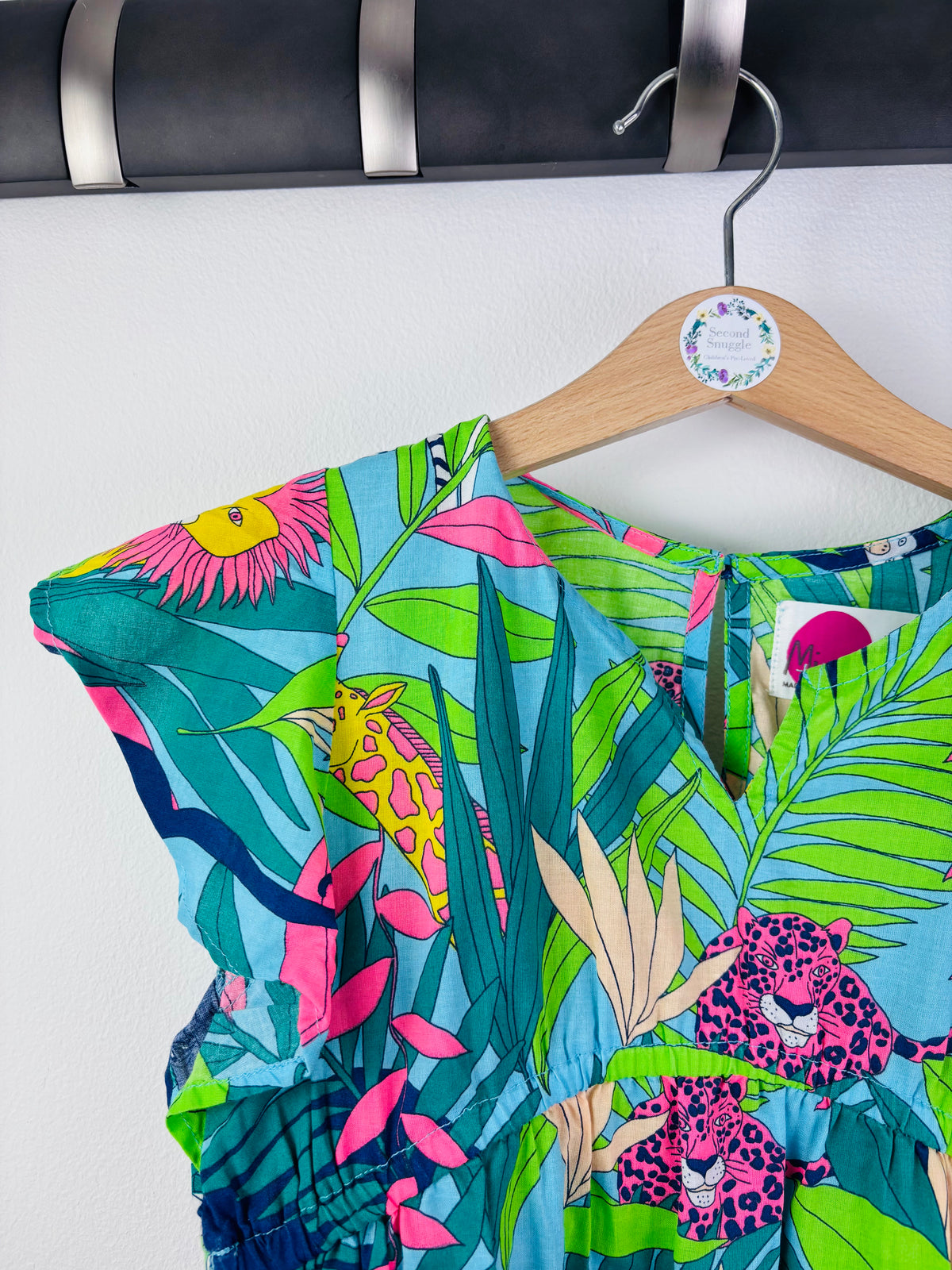 Boden Blue Tropical Animal Dress 3-4 Years-Dresses-Second Snuggle Preloved
