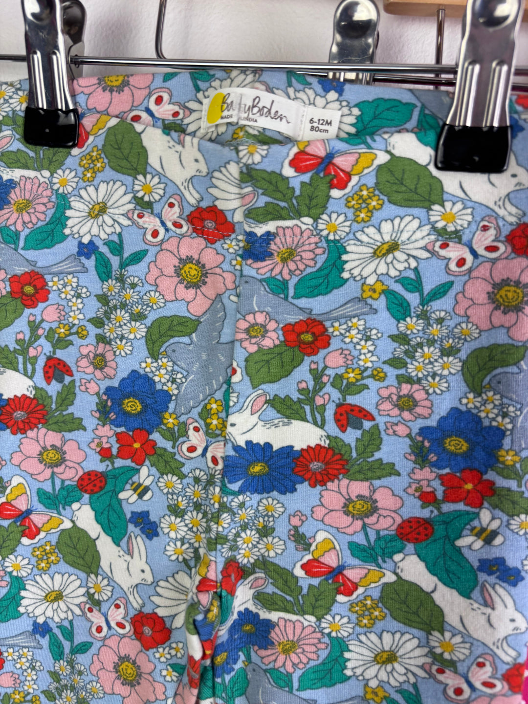 Baby Boden Floral And Pink Polka Dot Leggings Set 6-12 Months-Leggings-Second Snuggle Preloved