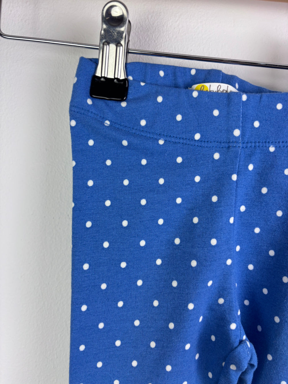 Baby Boden Blue Polka Dot Leggings 3-6 Months-Leggings-Second Snuggle Preloved