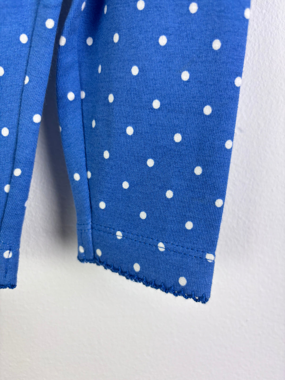 Baby Boden Blue Polka Dot Leggings 3-6 Months-Leggings-Second Snuggle Preloved