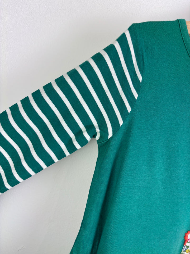 Boden Green Long Sleeve Dress With Red Panda Applique Various Sizes-Dresses-Second Snuggle Preloved