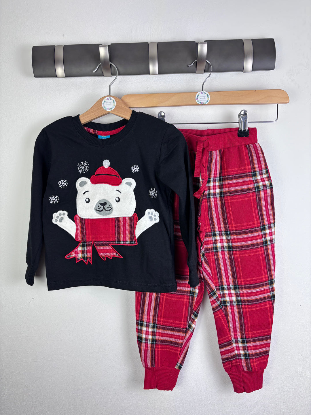 Little Kids Christmas Bear Pyjama Set Various Sizes-Night Wear-Second Snuggle Preloved