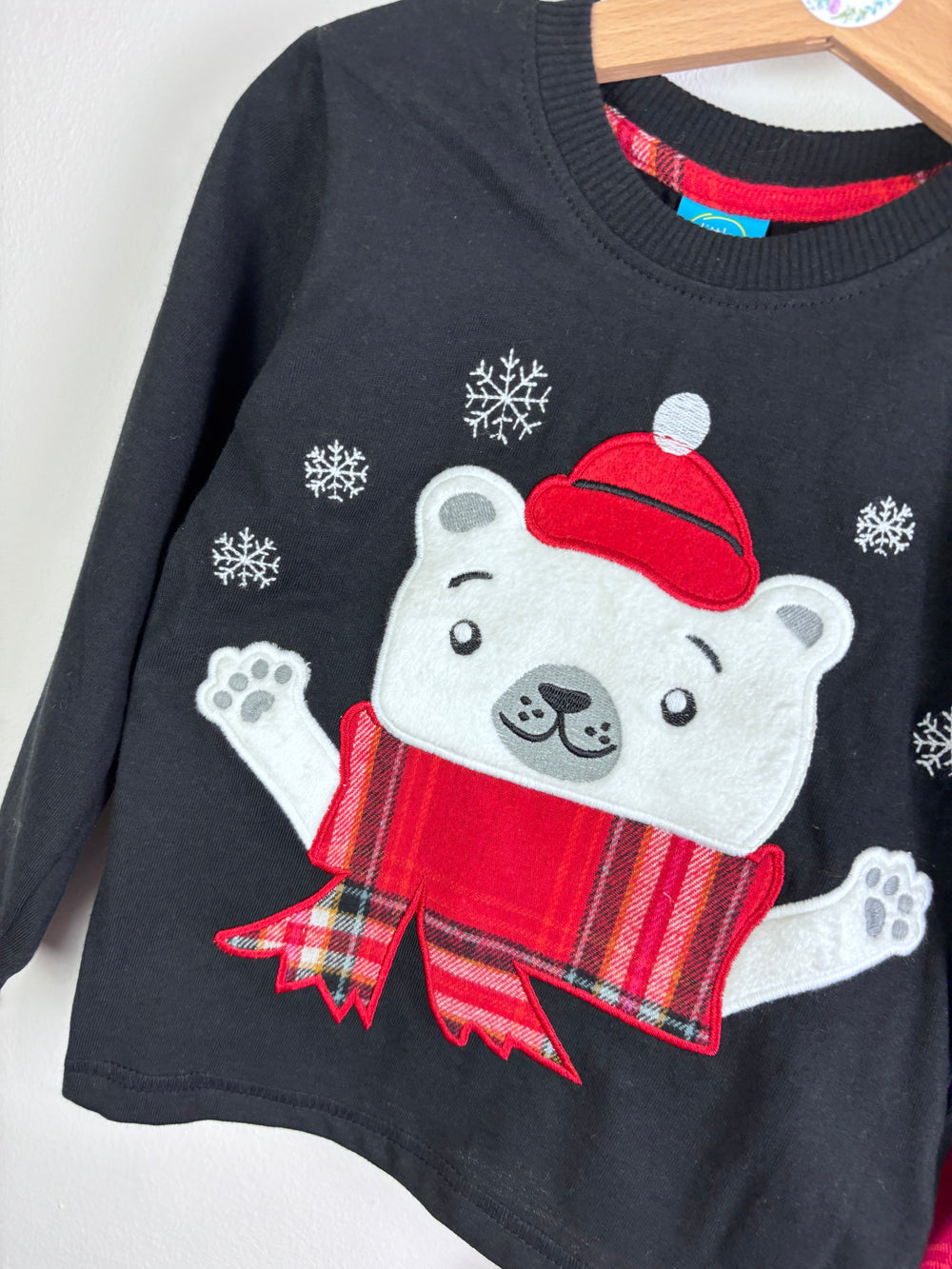 Little Kids Christmas Bear Pyjama Set Various Sizes-Night Wear-Second Snuggle Preloved
