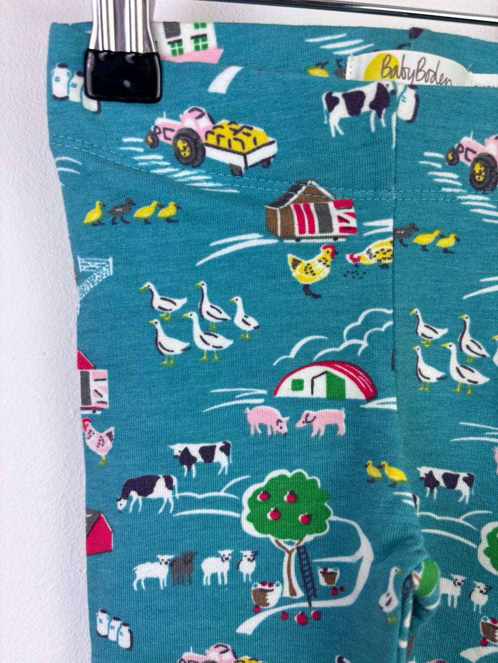 Baby Boden Blue Farm Print Leggings Various Sizes-Leggings-Second Snuggle Preloved