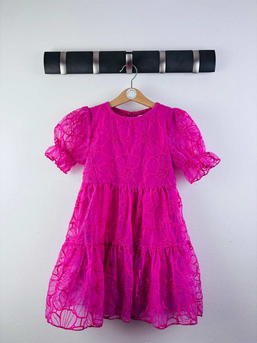 Next Pink Floral Occasion Dress 5-6 Years-Dresses-Second Snuggle Preloved