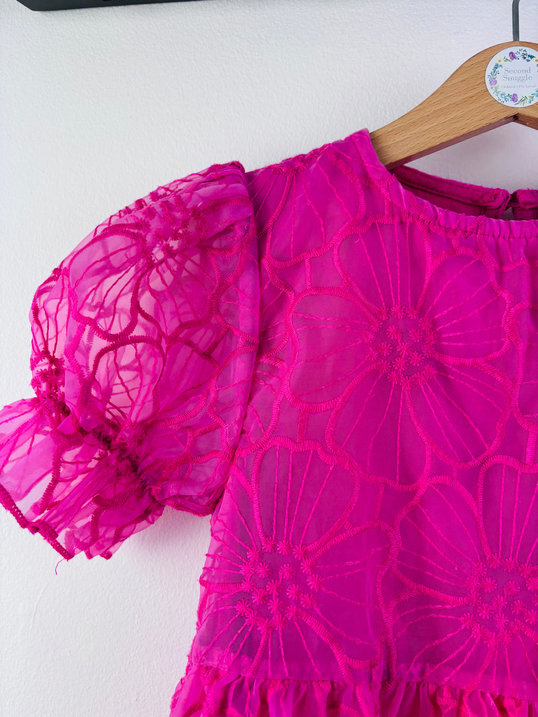 Next Pink Floral Occasion Dress 5-6 Years-Dresses-Second Snuggle Preloved