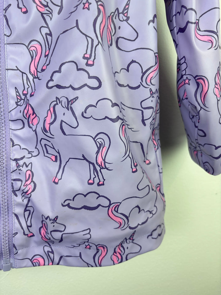 Marks And Spencer Purple Unicorn Hooded Coat 2-3 Years-Coats-Second Snuggle Preloved