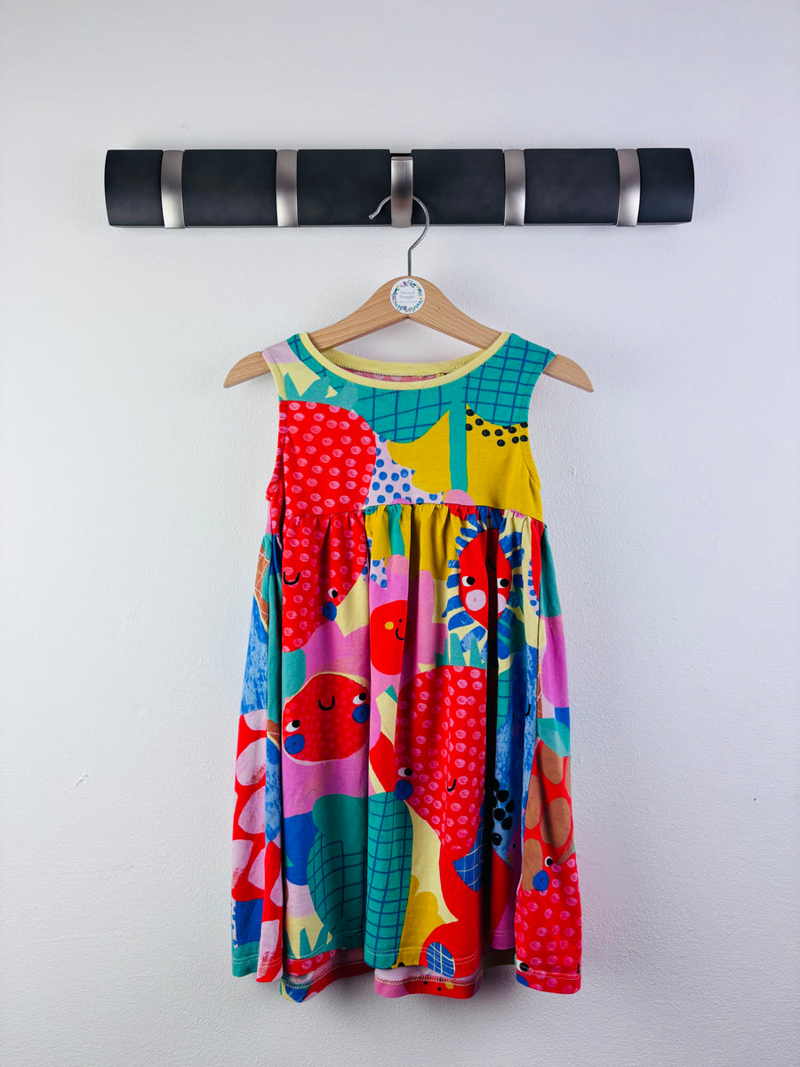 Next Bright Patchwork Print Dress 3-4 Years-Dresses-Second Snuggle Preloved