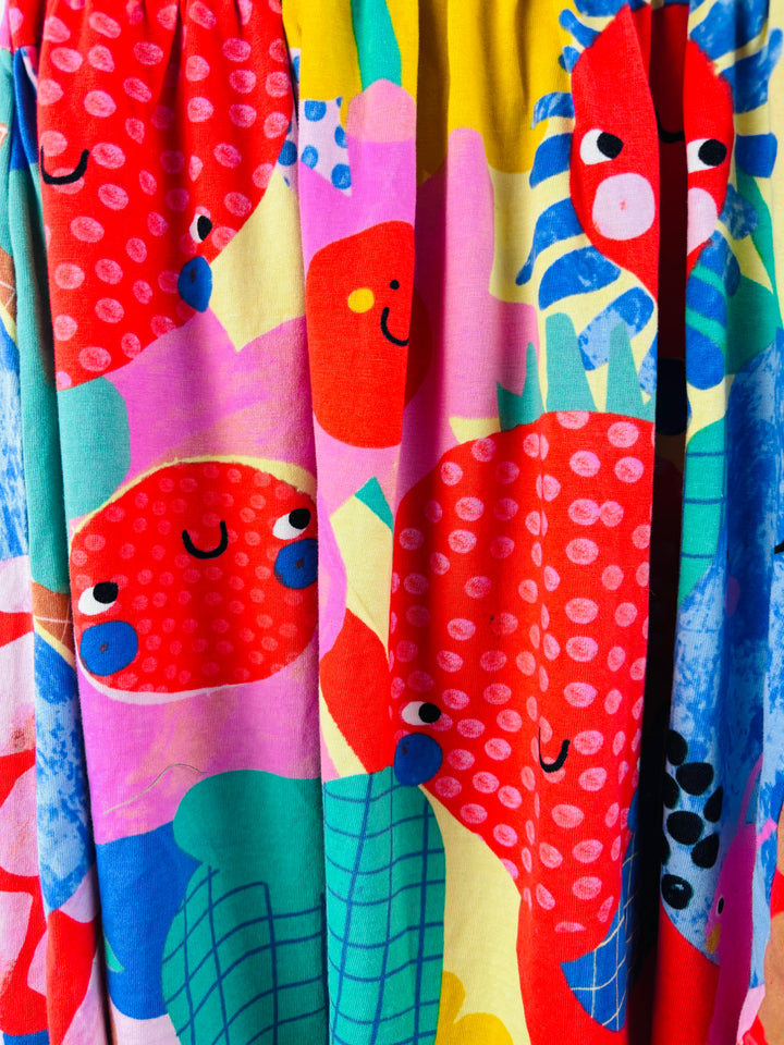 Next Bright Patchwork Print Dress 3-4 Years-Dresses-Second Snuggle Preloved