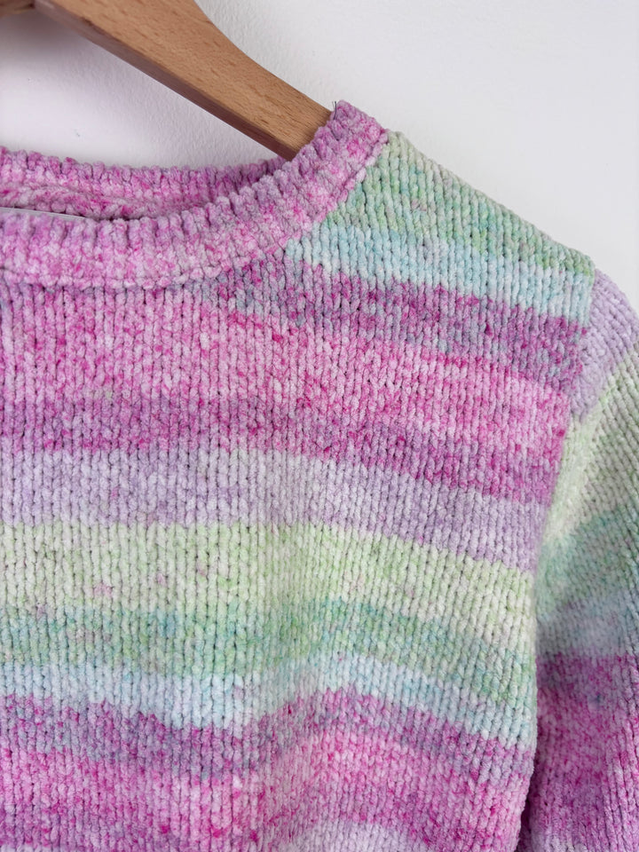 Next Pastel Stripe Chenille Jumper 10 Years-Jumpers-Second Snuggle Preloved