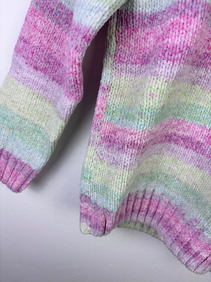Next Pastel Stripe Chenille Jumper 10 Years-Jumpers-Second Snuggle Preloved