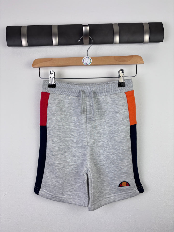 Ellesse Grey Sports Shorts With Colour Panels 6-7 Years-Shorts-Second Snuggle Preloved