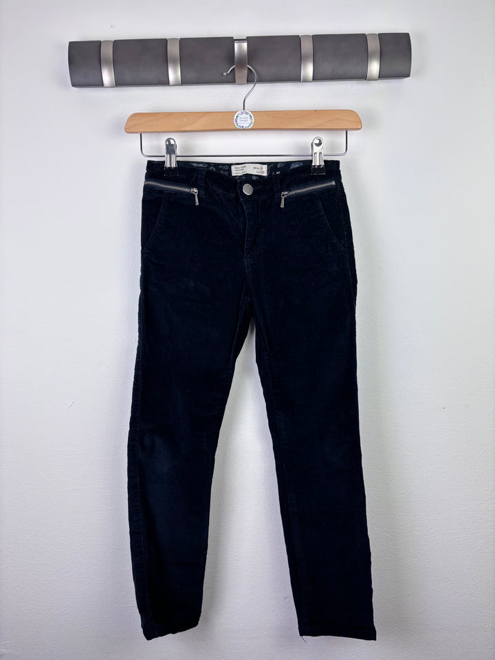 Zara Black Skinny Jeans Adjustable Waist 7–8 Years-Trousers-Second Snuggle Preloved