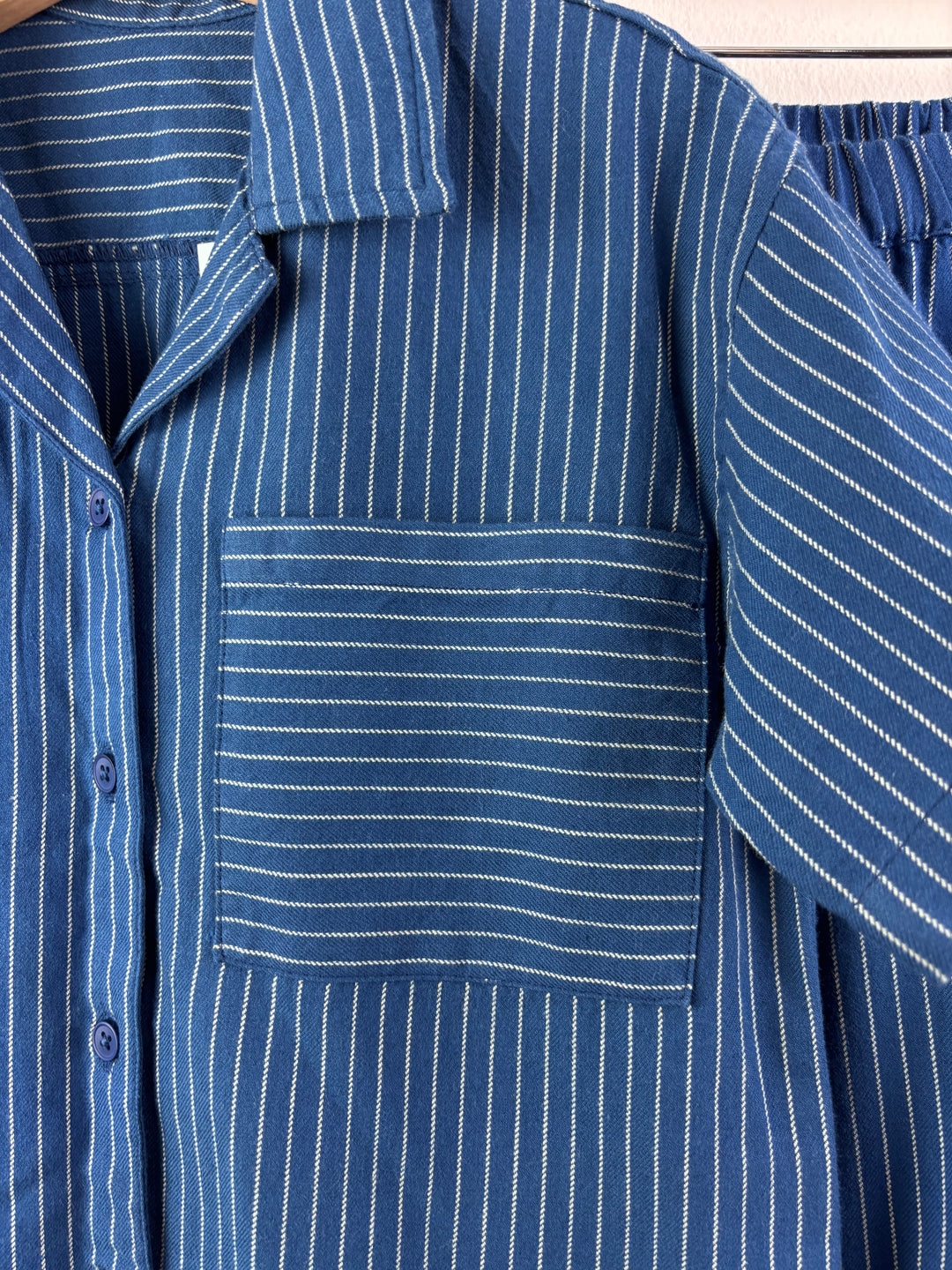 Billie Faiers Blue Stripe Pyjama Set 4-5 Years-Night Wear-Second Snuggle Preloved