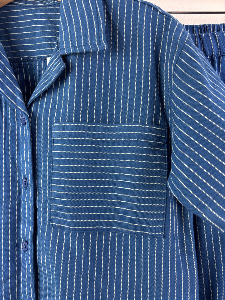 Billie Faiers Blue Stripe Pyjama Set 4-5 Years-Night Wear-Second Snuggle Preloved