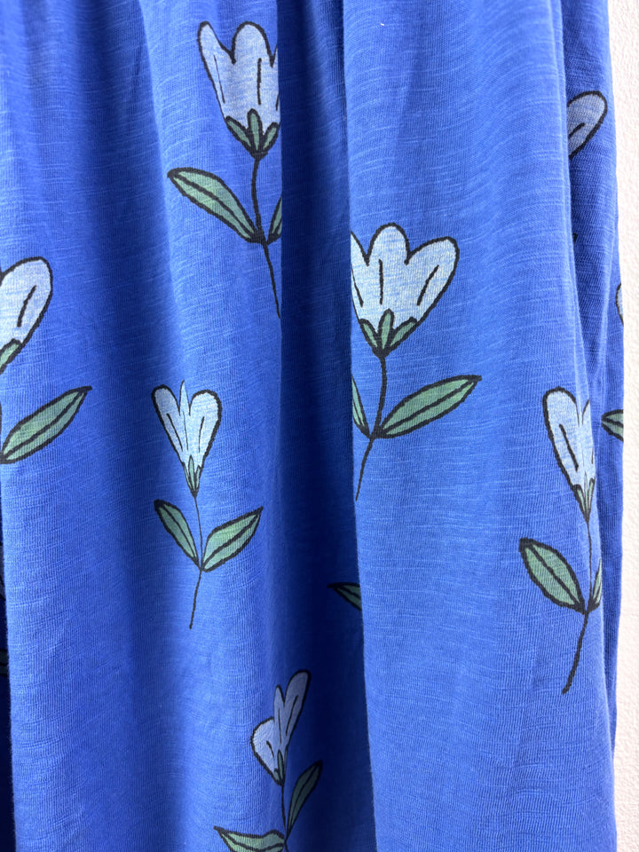 Next Blue Floral Short Sleeve Dress 4-5 Years-Dresses-Second Snuggle Preloved